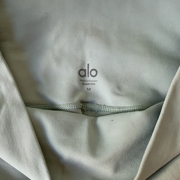 Light aqua Alo Yoga Moto legging - Picture 4 of 6